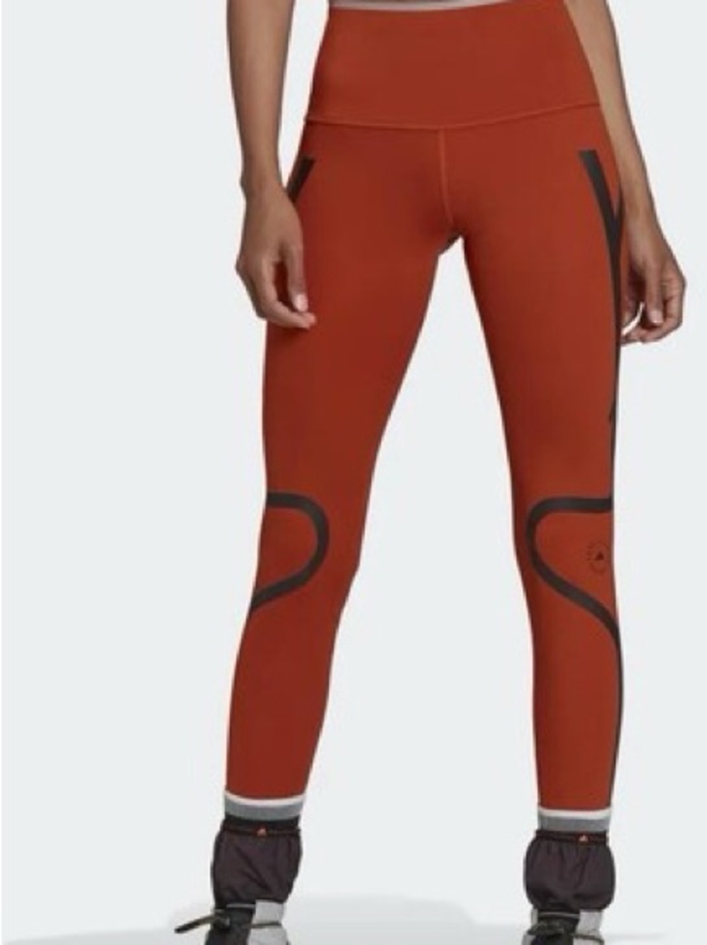 Adidas by Stella McCartney TRUEPACE Long Leggings, Burnt Brick.